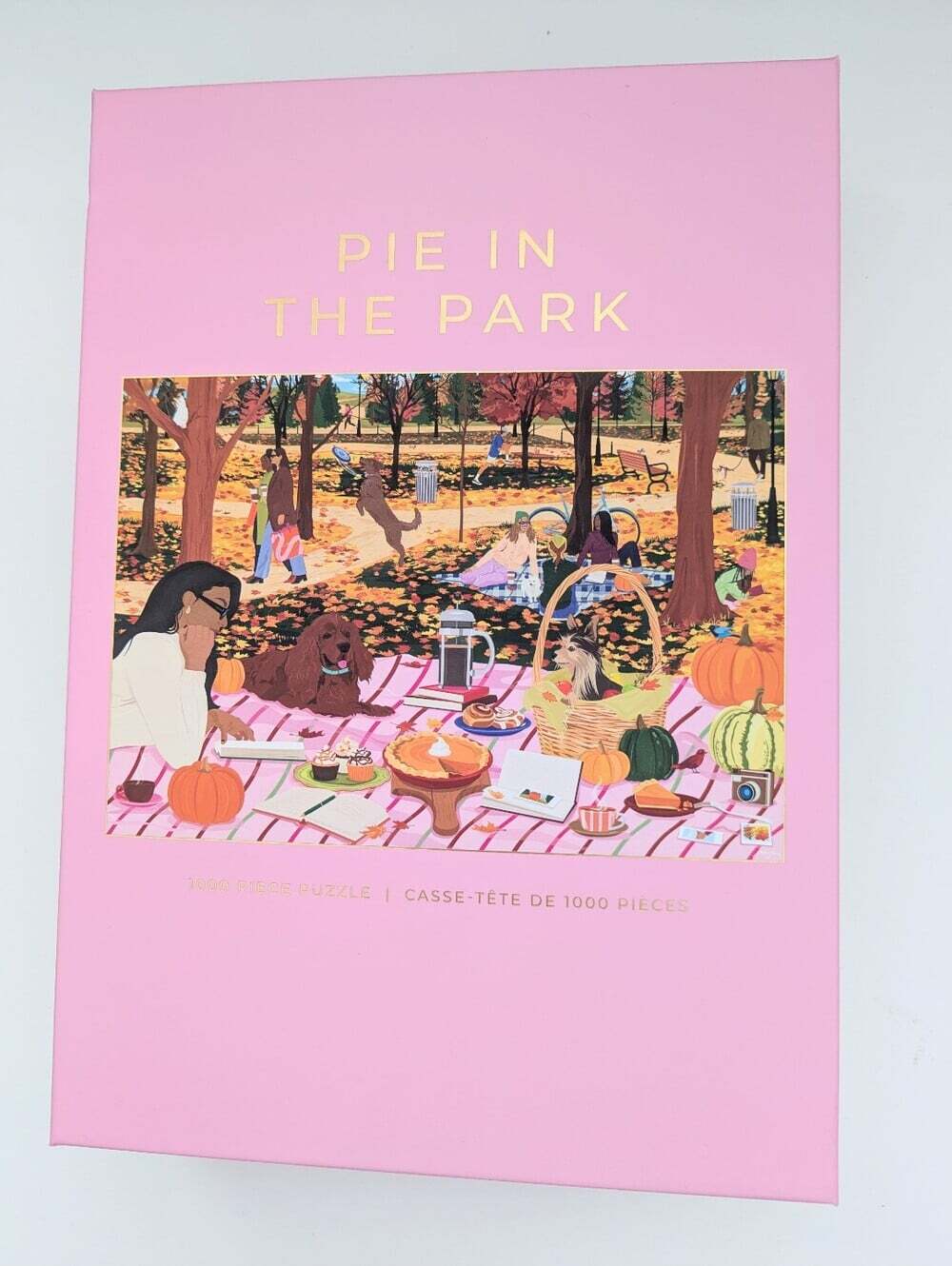NEW IN BOX Hobbry "Pie In The Park" Fall/Autumn Park Scene 1,000 Piece Puzzle